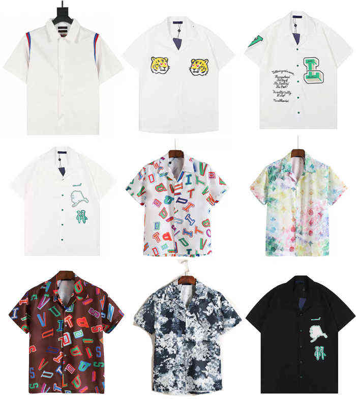 

new season Men Women Casual Shirts Summer Hawaii Style Button Lapel Cardigan Short Sleeve Oversized Shirt Blouses tops brand designer design, No pay