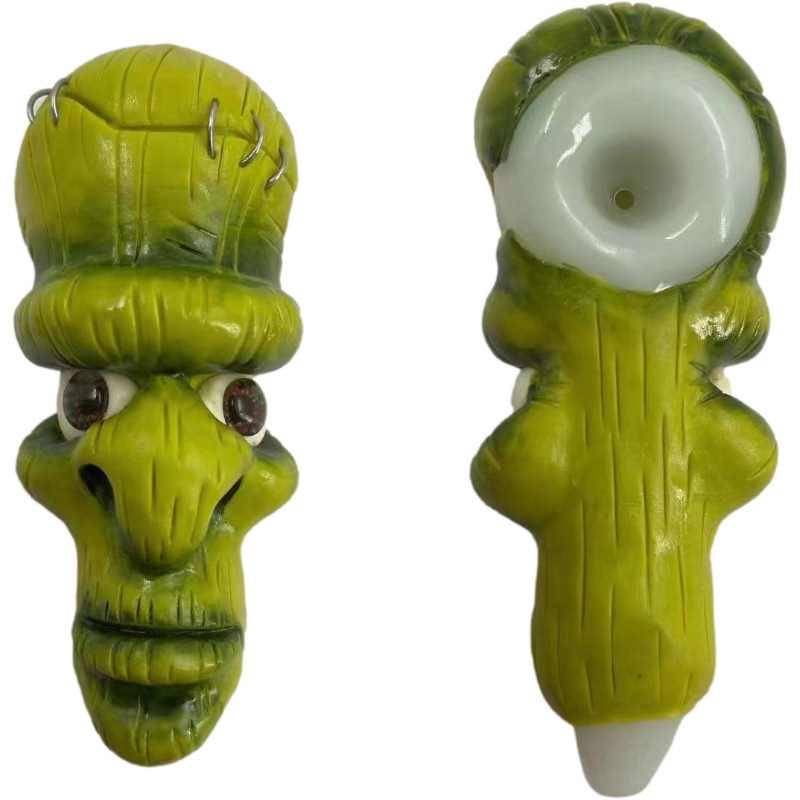 

novelty 3D Hand Pipes Heady dry herb tobacco Pipe Cartoon Coloured drawing Oil Burner Pipe
