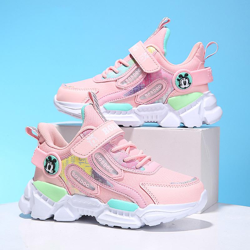 

Athletic & Outdoor Winter Kids Shoes Girl Comfortable Warm Sports For Girls Boys Sneakers Casual Children Chaussure EnfantAthletic, Gray