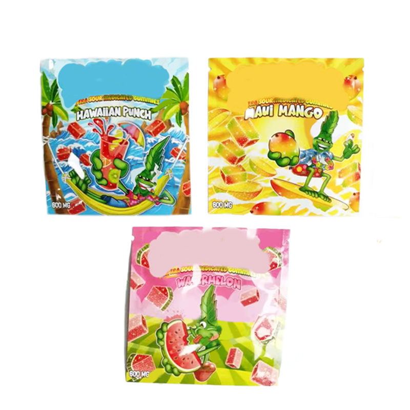 

Edible CANDY packaging Edibles package bag SMELL PROOF empty gummies foil ziplock resealable mylar bags