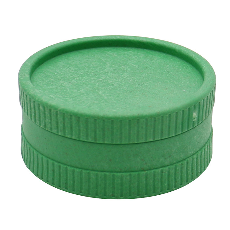 

New 56mm Smoke Herb Grinder Biodegradable PE Tobacco 2 Layer Plastic Grinder Cigarette Crusher for Smoking Accessories