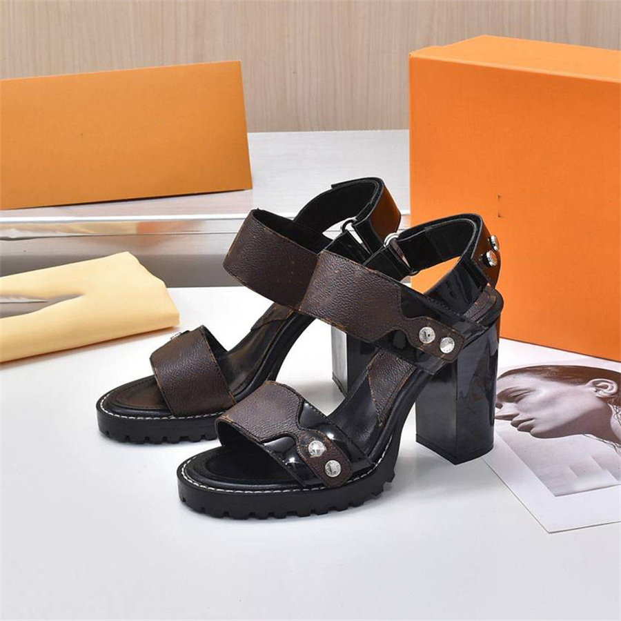

Luxury Designer Ladies Heel Sandals High Quality Fashion louiseity Casual Sexy Letters Dress Shoes viutonity C09