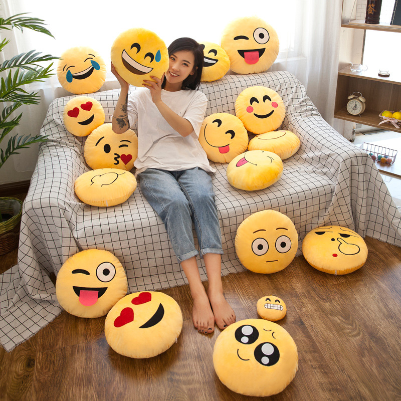 

Emotion Cushion Stuffed Soft Sofa Pillow Keychains Expression Mini Plush for Birthday Home Decoration Super Soft Party Favors Supplies Wholesale Customized DIY, Multicolor randomly