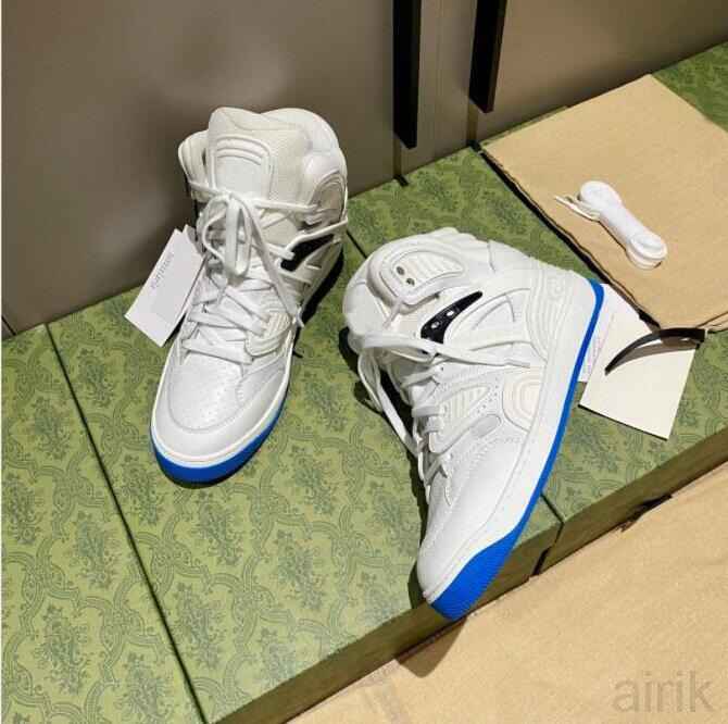 

2023 Luxury Designer Women Men Shoes Basket High-top Sneakers Contrast Color Ankle Mesh Thickening Sport Shoe Fashion Comfortable Top trend, Color 6