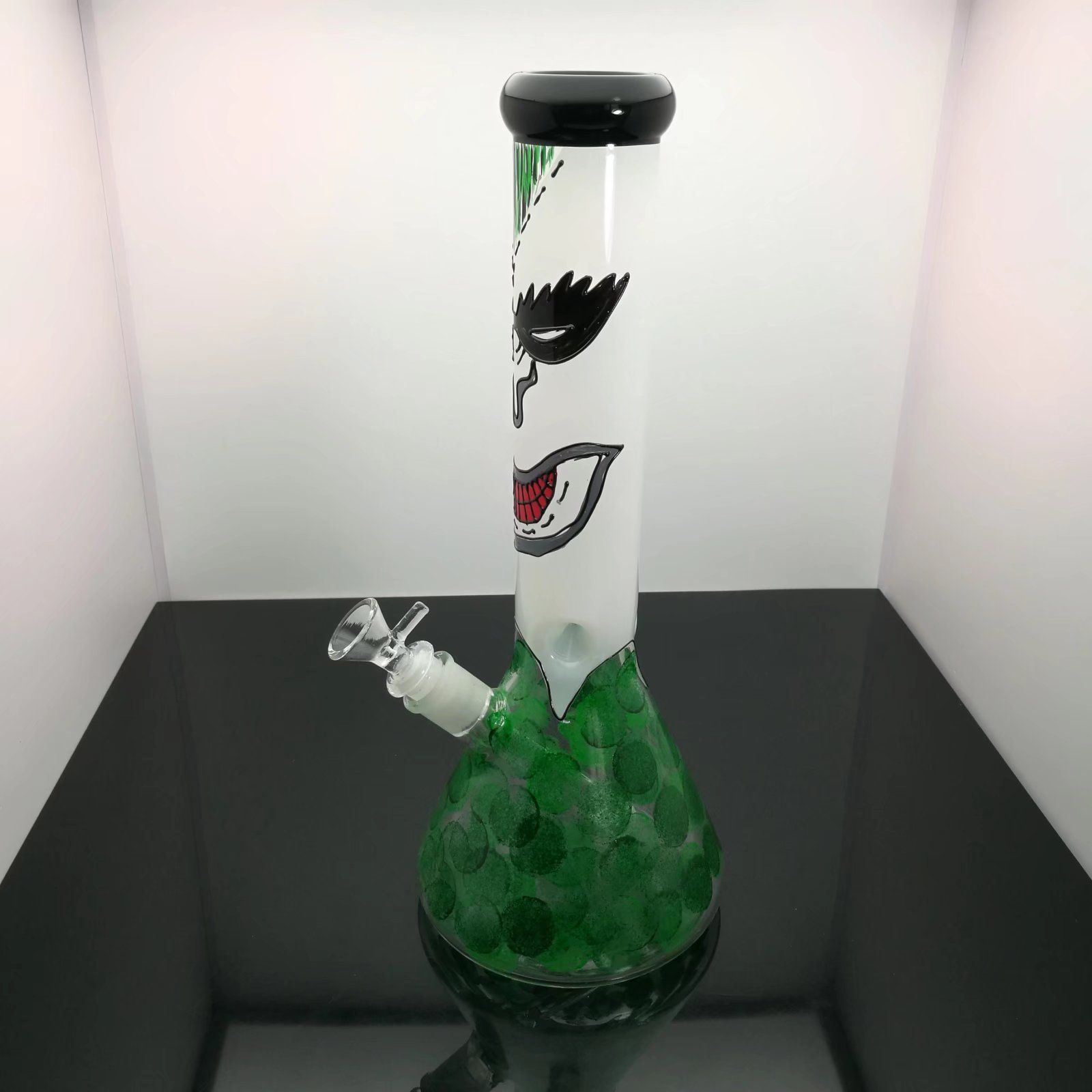 

Color printing thickened and heightened glass bongs bottle hookah bag