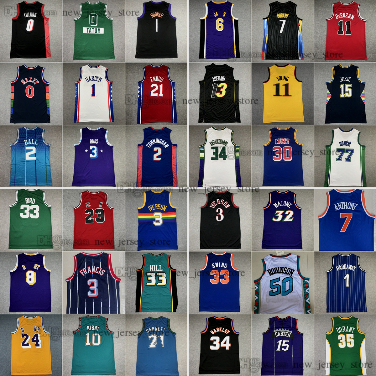 

Mitchell and Ness Basketball John Starks Jersey Allen Anthony Iverson Carmelo Dikembe Tracy Mutombo McGrady Yao Hakeem Olajuwon Mike Steve Bibby Steve Nash Francis, Mitchell and ness jerseys