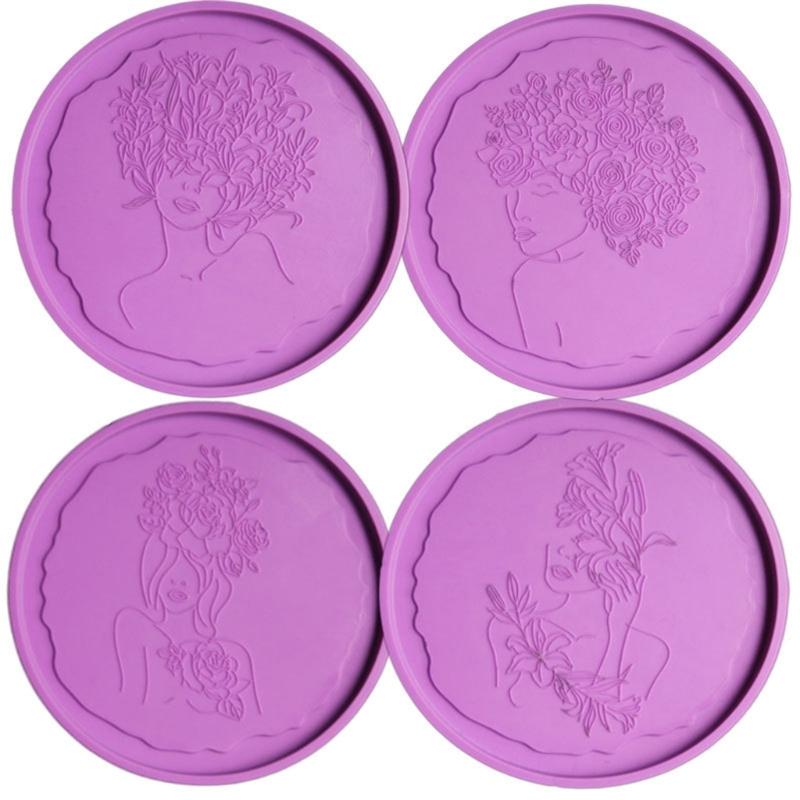 

Other Flower Fairy Tray Molds DIY Maiden Resin Beauty Silicone Epoxy Casting MoldsOther OtherOther