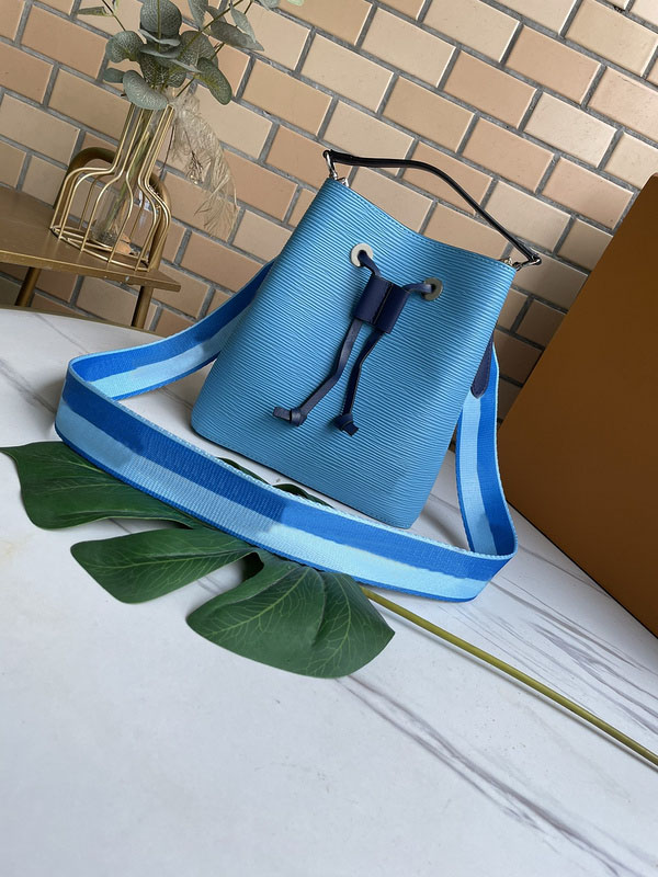 

NEW Designe Luxury Bucket Bag Ladies Fashion Casual Shoulder Bags Cross body TOP 5A High Quality M57691 Original water ripple leather Handbag Purse SHOPPING Pouch, White