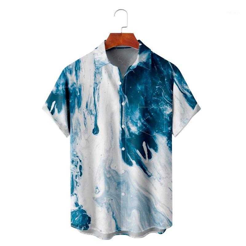 

Men's Casual Shirts Navy Blue Shirt Mens Printed Hawaiian Short Sleeve Button Down Beach Size 12 Toddler SlipperMen's, Light blue