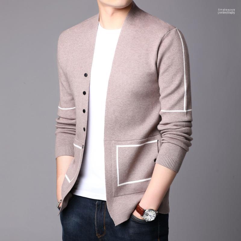 

Autumn Winter Casual Men Korean All-match V-neck Oversize Cardigan Jumper Sweater Male Fashion Knitted Sweaters O37 Men's Time22, Mise