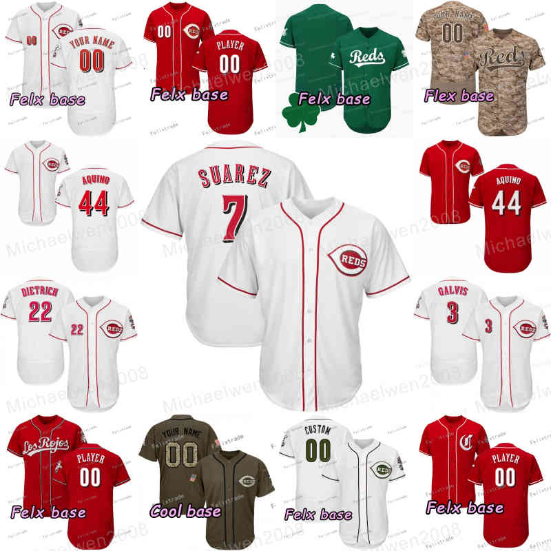 44 Aristides Aquino Jersey Max Schrock Kyle Farmer Freddy Galvis Cincinnati Joey Votto Derek Dietrich Eugenio Suarez Iglesias Luis Castillo-image-767225386