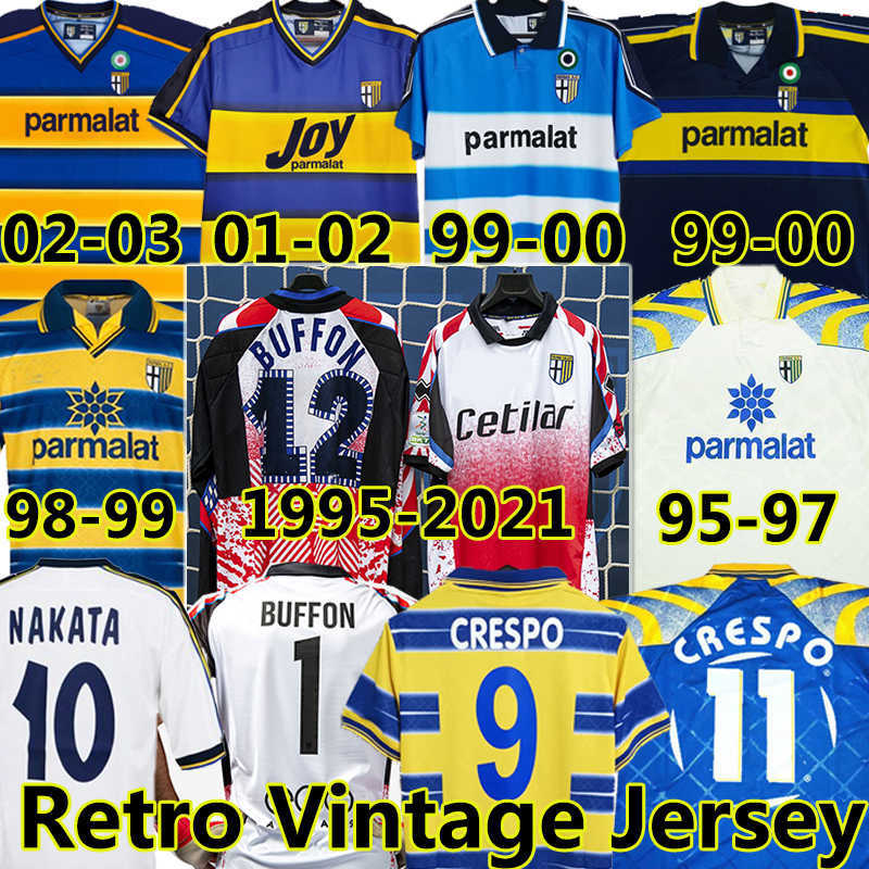 

Parma Maglia Retro soccer jerseys Classic Vintage 1995-2021 special 96 97 1998 99 2000 02 03 CRESPO ZOLA CANNAVARO AMOROSO BUFFON Home Away, 1998-99 home