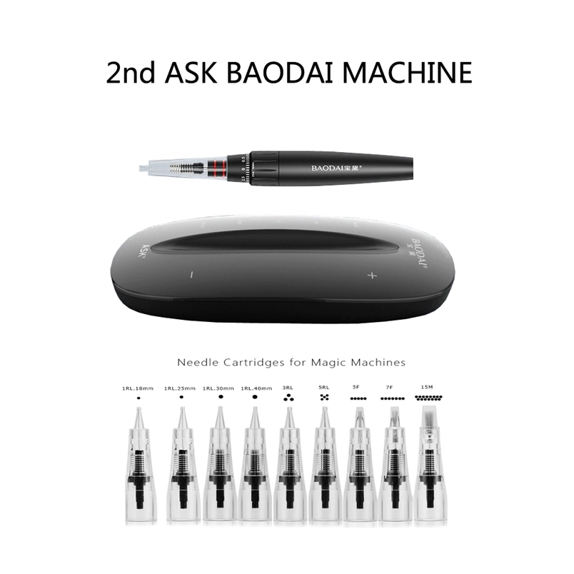 

2nd Generation ASK Baodai Professional Digital Tattoo Machine kit Permanent Makeup machine Eyebrow Lip Pen Rotary Gun 220617