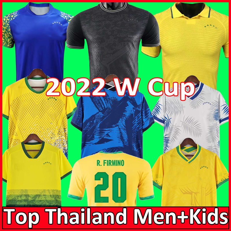 

2022 2023 soccer jersey Camiseta de futbol PAQUETA BRAZILS NERES COUTINHO football shirt FIRMINO JESUS MARCELO PELE brasil 21 22 23 maillots football men and kids, Kids 3rd