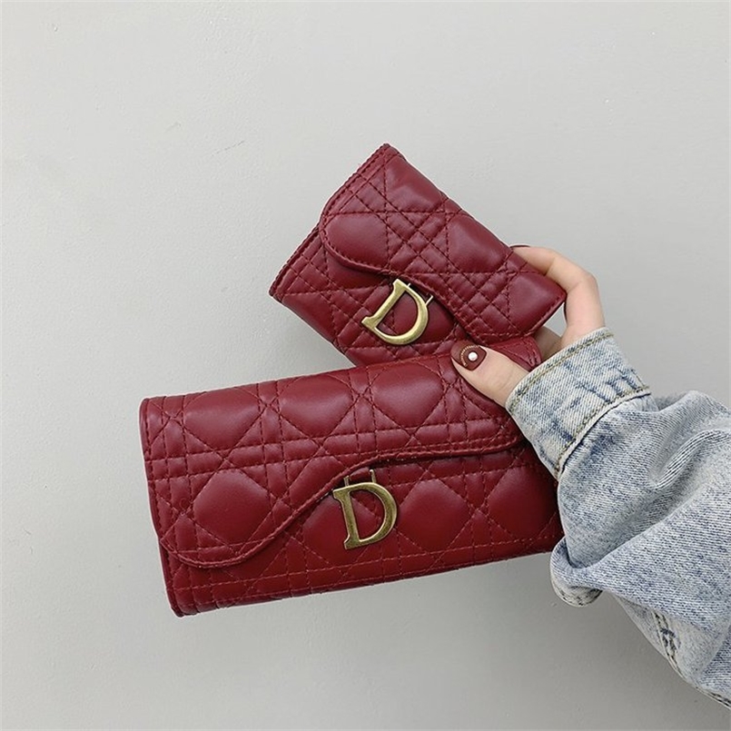

Factory promotion 2022 new wallet Long Wallet women's, Long red