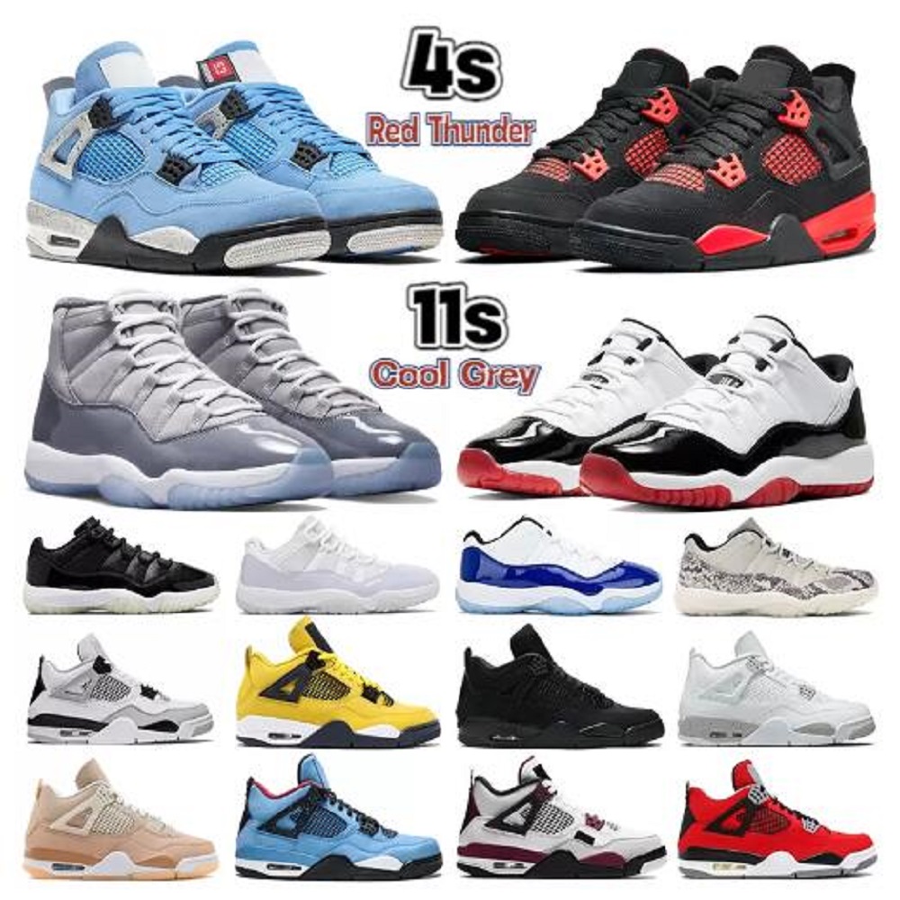 

Mens 4 4s jumpman basketball shoes shoe 11s Military Black cat university blue red thunder white oreo shimmer low 72-10 Concord Bred men women Sneakers trainers, Color 36