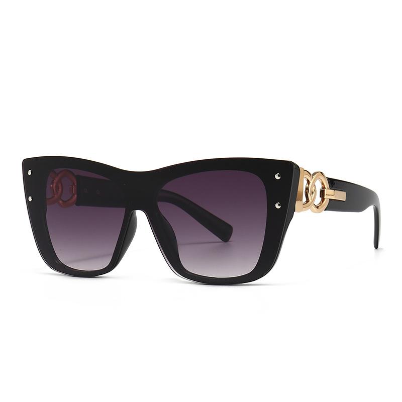 

Sunglasses Designer Big Frame Square Women Men Fashion Retro Rivet Ins Sun Glasses Travel Driving Shades UV400