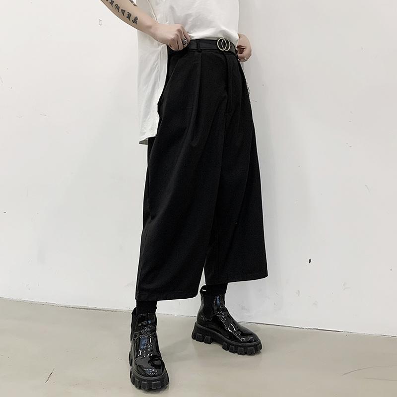 

Men's Pants Trousers Fashion Wide Leg Loose Black Original Wind Department Mountain Retro Spring Summer Leisure Eigh
