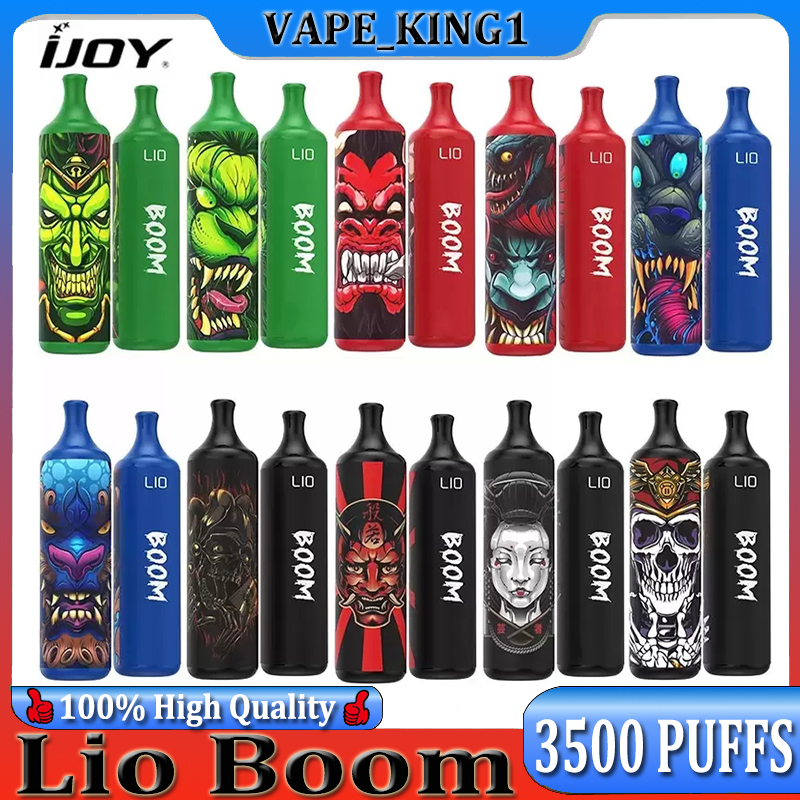 

LIO Boom Disposable cigarettes Kit 1400mAh battery with 3500 Puffs 10ml Prefilled E-liquid 10pcs Pack Vape E-cigarette