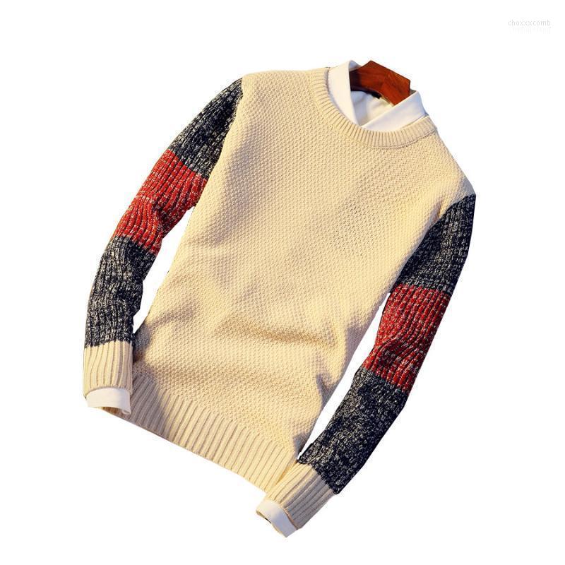 

Men' Sweaters 2022 Sweater Men Long Sleeves Autumn Winter Pullover Knitted O-Neck Asian Size  M L XL XXL, Sky blue