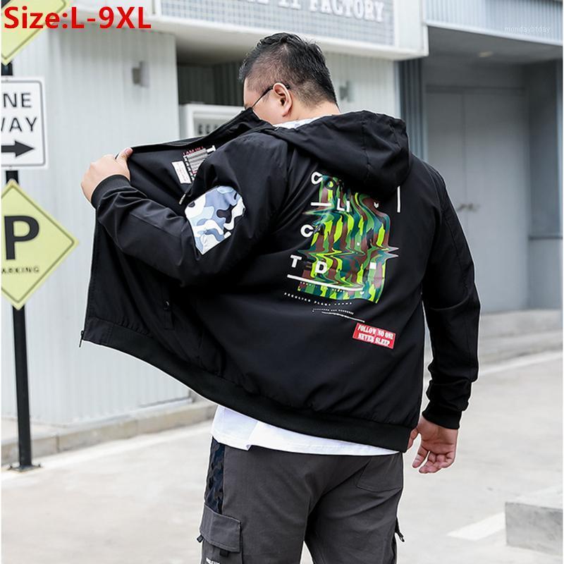 

Men's Jackets Men Bomber 9XL 8XL 7XL 6XL Black Cargo Fashion Hooded Large Windbreaker Camo Loose Hat Parkas Pattern Hoodies Coats, 8838 gray camo