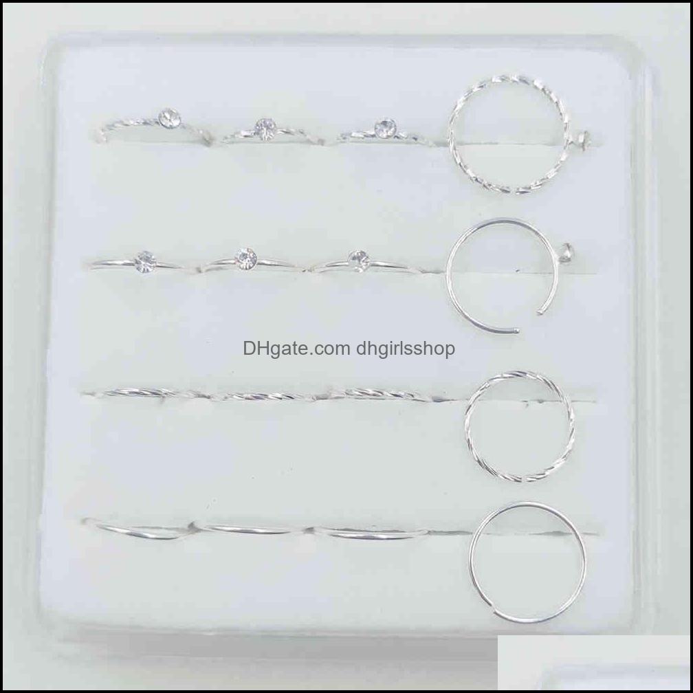 

Toe Rings Body Jewelry 16Pcs/Lot 925 Sterling Sier Nose Ring 22 G Hoop Piercing Drop Delivery 2021 Dh4Z0