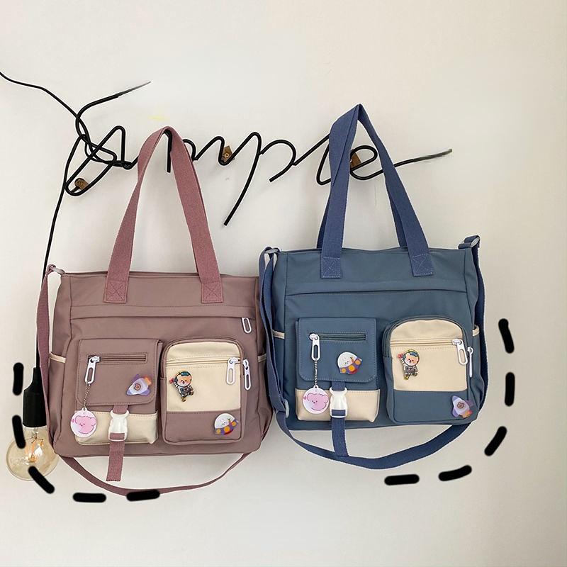 

Evening Bags Waterproof Canvas Women Handbags Shoulder Bag Nylon Ladies Messenger Oxford Crossbody Tote Schoolbags For Girl SatchelsEvening, White3