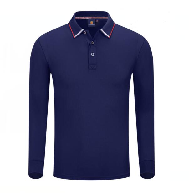 

Long sleeve Polo ,Man Solid Color polos, White