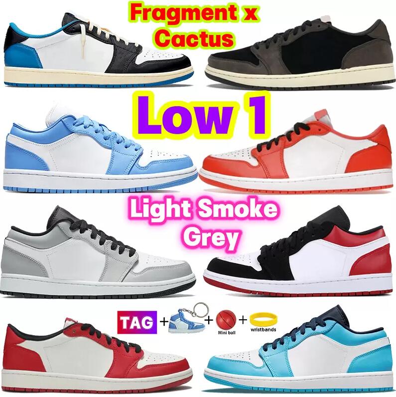 

Low 1 Basketball Shoes 1s Fragment x Cactus Cactus Mocha Starfish Light Smoke Grey Mens women sneakers Black Toe University Blue UNC Hyper Royal trainers, 1s (27)