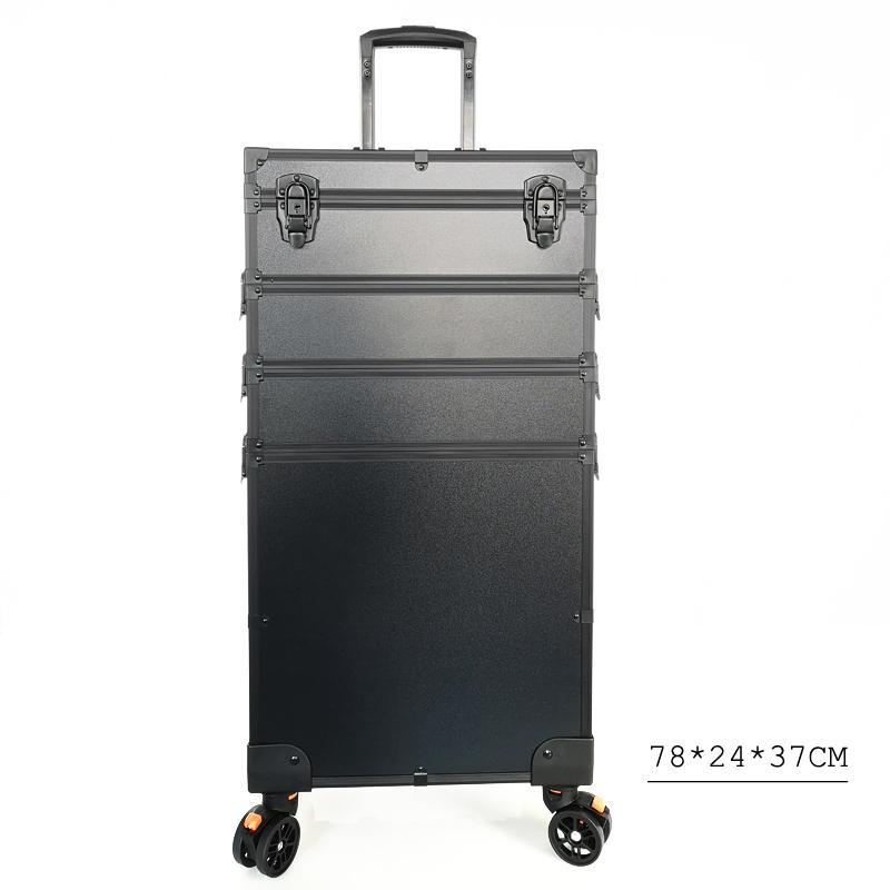 

Suitcases Professional With Mirror Trolley Makeup Rolling Luggage Artist Large Capacity Cosmetic Suitcase Nail Tattoo Tool Storage Box