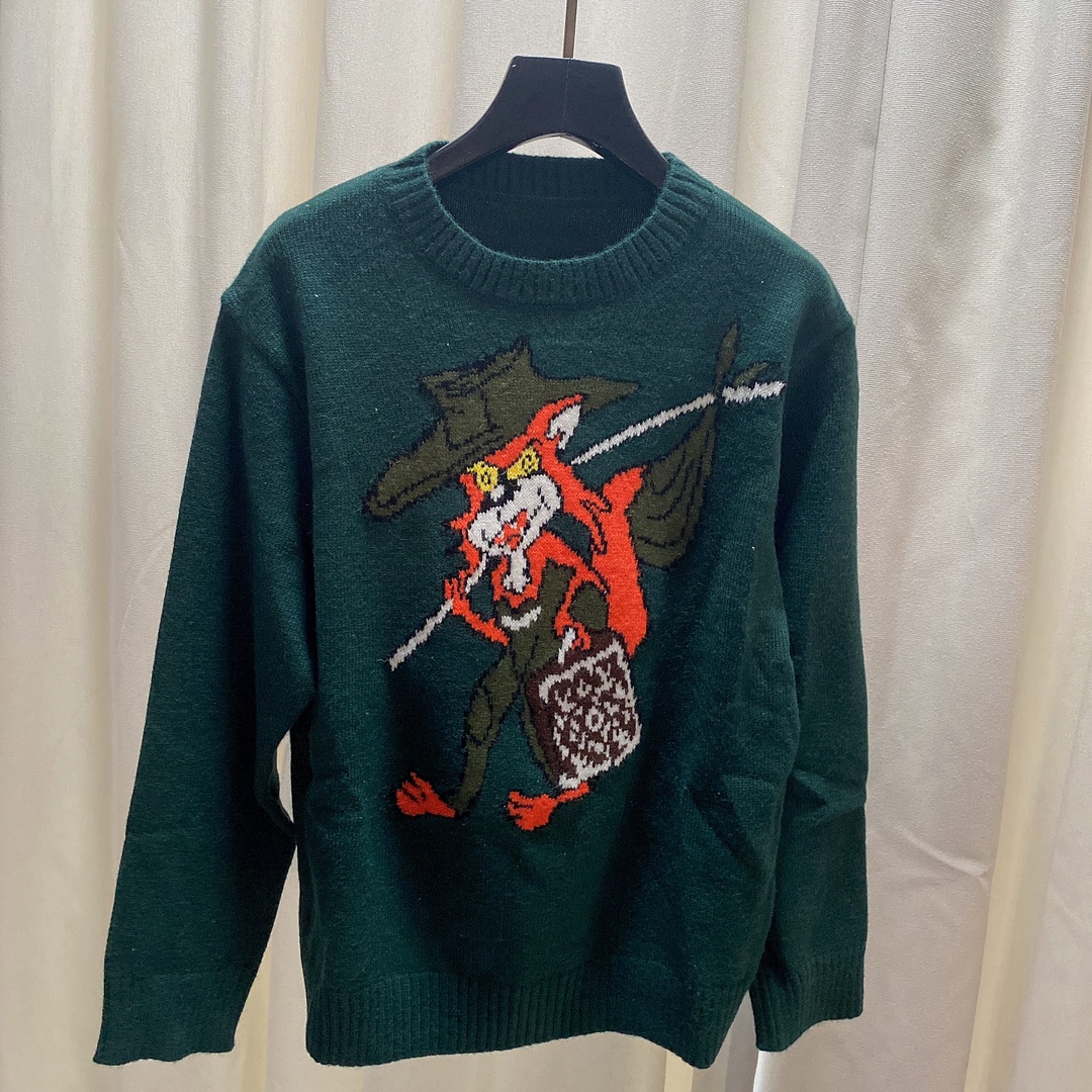 

618 2022 Milan Runway Spring Summer Brand Same Style Long Sleeve Women' Crew Neck Stripe Green High Quality Womens meiyi, Customize