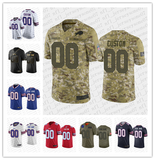 

Jersey Custom Men women youth Buffalo''Bills''100th Season Black white green blue Vapor Limited Sewn embroidery