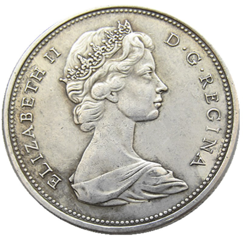

1965 1966 Date For Chose Canada 1 dollar Craft ELIZABETH II DEI GRATIA REGINA Copy coins nice home Accessories Silver Coins