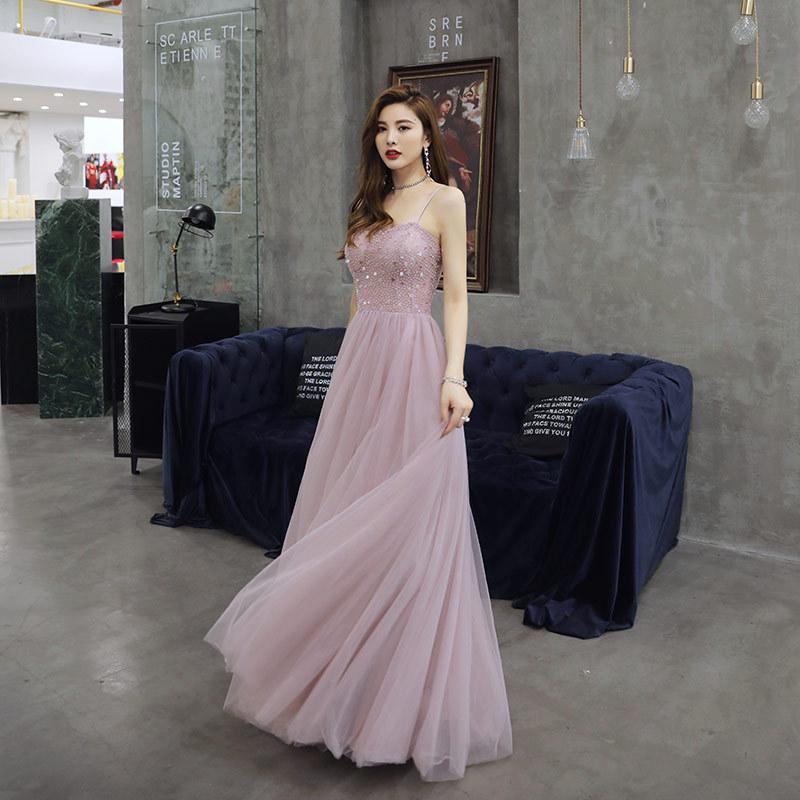 

Ethnic Clothing Sexy Sling Backless Sequins Dress Birthday Party Evening Women Formal VestidosEthnic