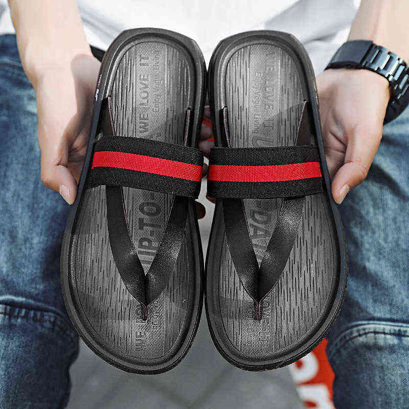 

Summer Men's Shoes for Teenagers Are Fashionable and Versatile. Wear Sals Leisure Dual-purpose Trend Korean Sals, Black