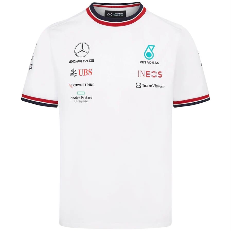 

Mercedes AMG Petronas F1 2022 Team T-Shirt - White229I, F1 2022 jersey