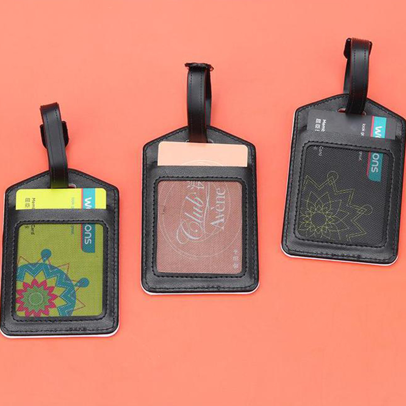

Sublimation Badge Holder Sundries Premium Leather ID Holders for Office School ID Credit Cards Driver Licence