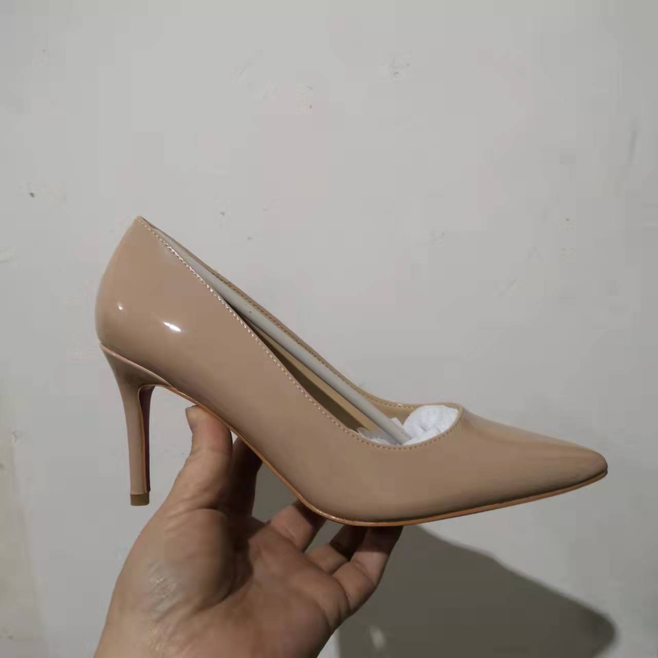 

Black Nude Patent Leather/Glitter Woman Shoes Red sole Iriza Shoes,Italy Luxurious Women Red-Soles runbber High Heels Side-free Party Dress Flats/Heels super, 22