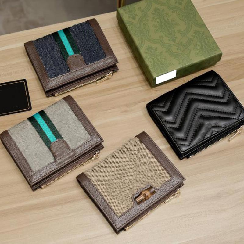 

Top quality Classic zipper Designer Wallets Woman leather pvc Business credit card holders women wallet Purse Cardholder with box 10.5x8.5x2.5 CM, Y-caviar apricot