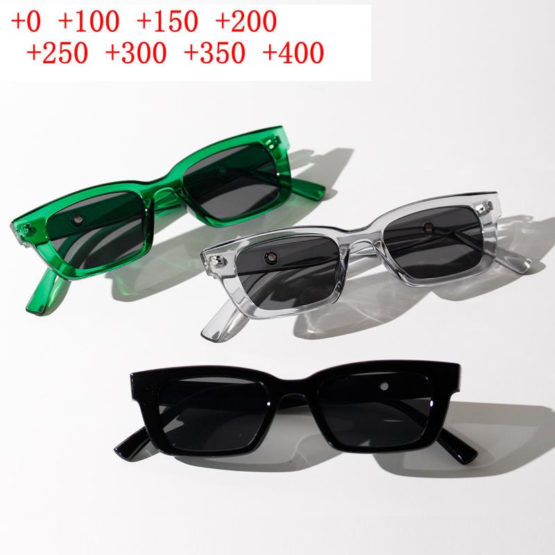 

Sunglasses Reading Glasses Fashion Retangular Large Frame Readers Magnifying Lens Gray Sun For Men Women NXSunglasses