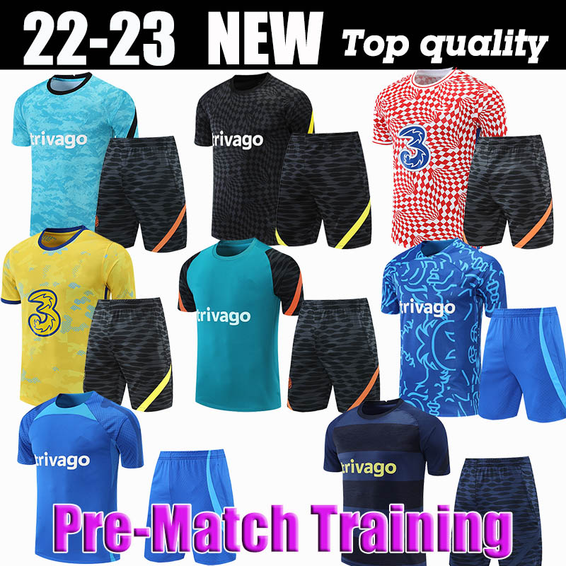 

22 23 CFC Soccer Jersey Special PULISIC MOUNT Pre Match jerseys HAVERTZ ZIYECH CHILWELL 2022 2023 football shirt WERNER kits HUDSON ODOI KANTE maillot