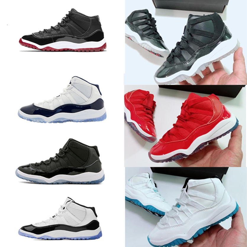 

Space Gym 11s Kids Jam Bred Concord Jumpman Topquality 11 Red Basketball Shoes Big Boys Children Girls Midnight Navy Retro Sports Sneakers Chaussures Zapatos