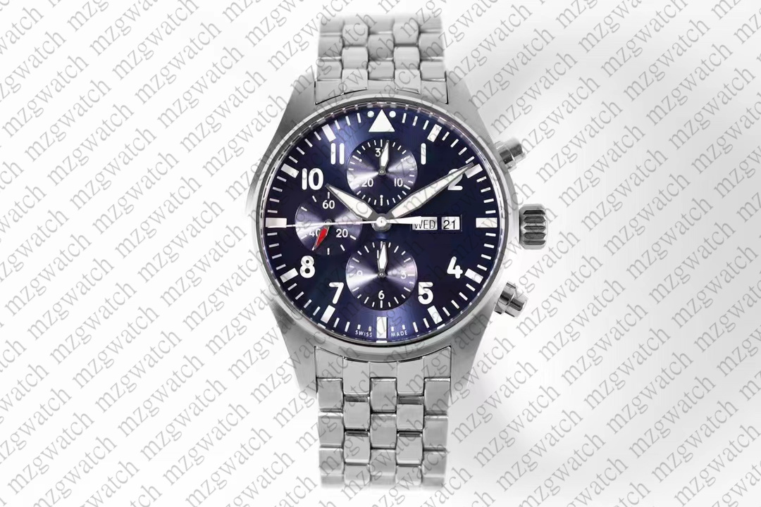 

ZF V2 man watches Timing function top 7750 movement Size 43 mm Double - sided anti - vertigo blue coating, As shown