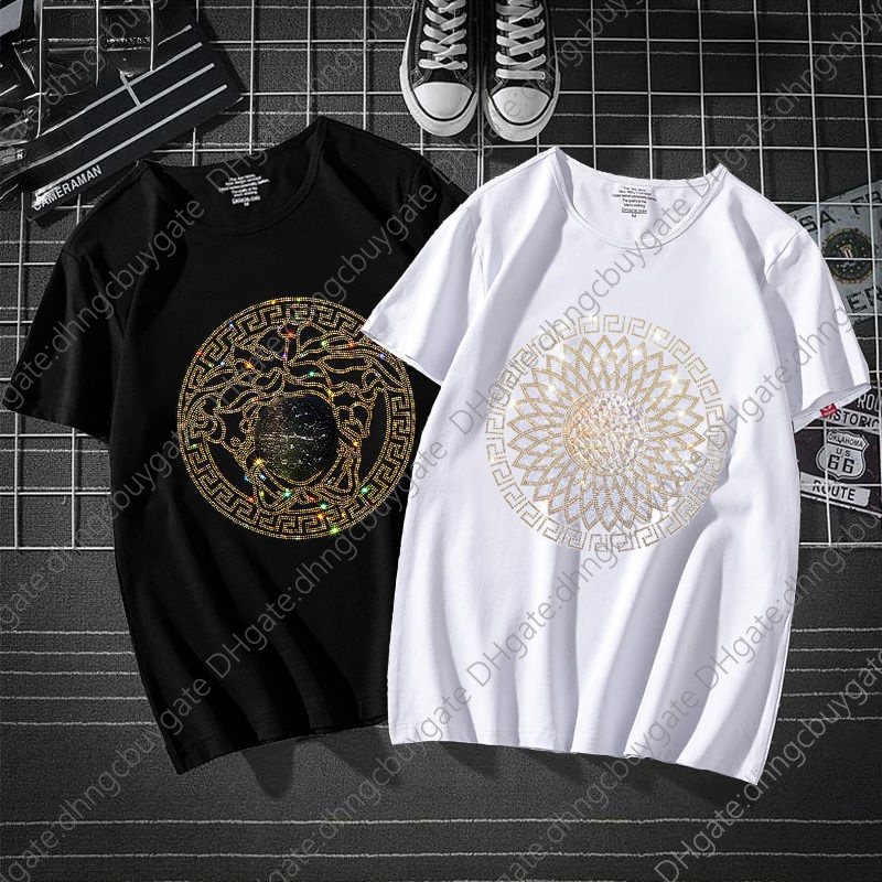

Sleeved Designer Short T-shirt Men's Cotton Large Loose Fat Summer Lovers Fashion Mens Clothes Fashion Brand, This item does not ship