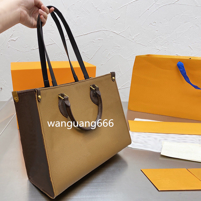 

Top Quality Designer Bags Original Tote Bag Classic Fashion Leather Large Shoulder Shopping Handbag, Choose size