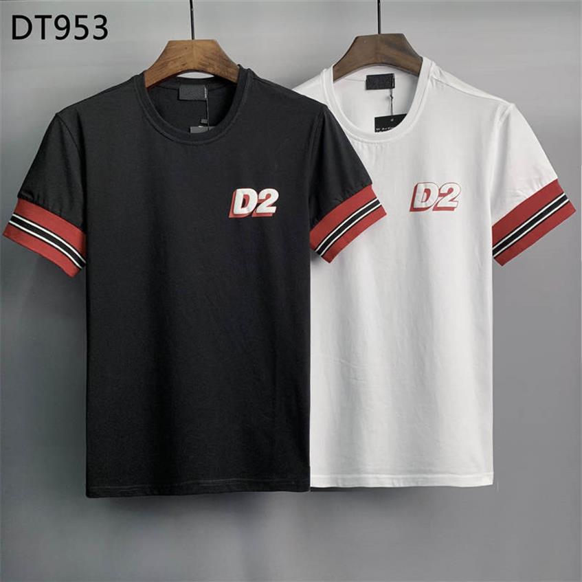 

2022 Summer New Arrivals D2 Mens Luxury Designer White T-Shirt Dsquare Print Shorts Tshirt O-Neck Short Sleeve Men's Clothing2944