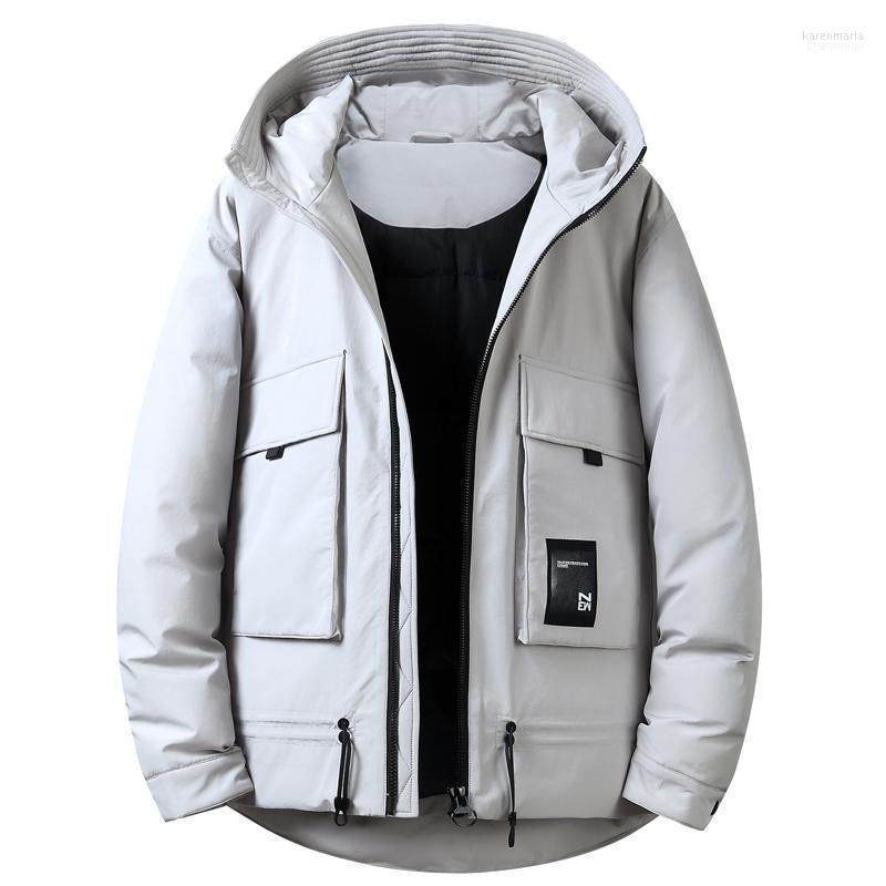 

Men's Down & Parkas Russian 90% White Duck Men High Quality Winter Jacket Warm Big Pockets Youth Hooded Men1 Kare22, Black