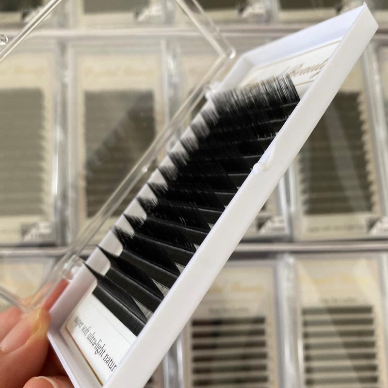

False Eyelashes Wholesale High Quality Soft Light 0.03mm 0.05 0.07 0.10 0.15 0.2 6mm-25mm L Crul Eyelash ExtensionFalse