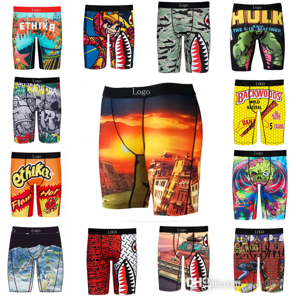 

Summer Trendy Mens Shorts Underwear Underpants Sexy Ice Silk Quick Dry Boxers Breathable Short Pants With Package Wholesale, 1012