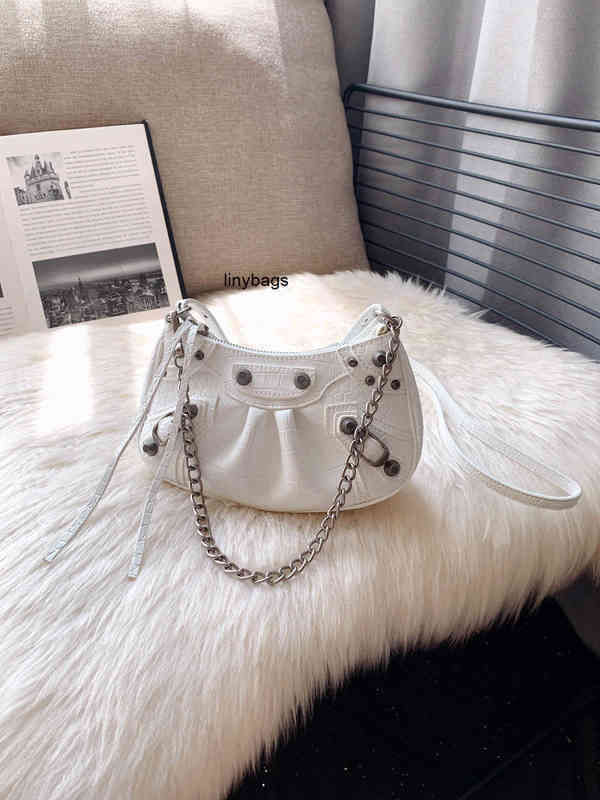 

Designer Balencaigass Bags Le Cagole Locomotive Three in One Armpit b Home White Rivet Chain Crescent Tooth 54QL 092U, Bundles